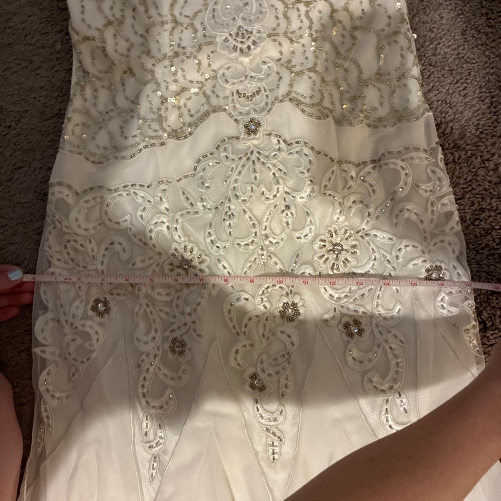 Sue Wong nocturne Ivory Beaded Lace V-Neck Wedding Gown - Picture 17 of 17